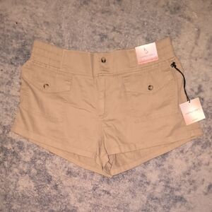 NWT Happily Grey | High Waist Tan Cargo Women's Shorts